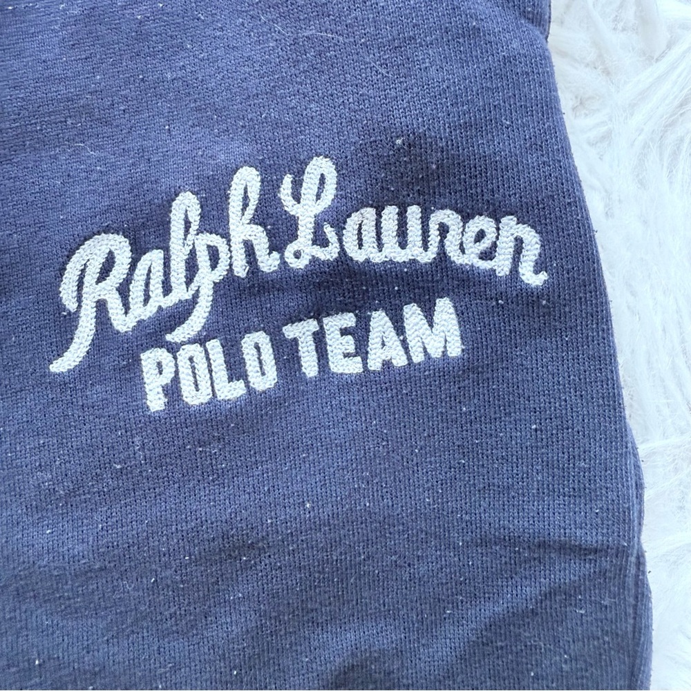 Youth Polo Ralph Lauren Polo Team Fleece Sweatpants Jogger Pant chain stitched